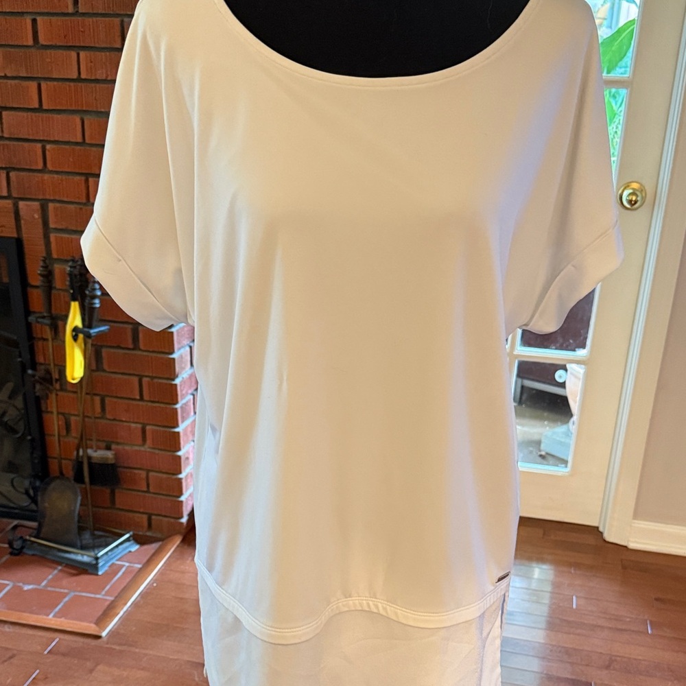 Calvin Klein Cream Women's Tunic Top